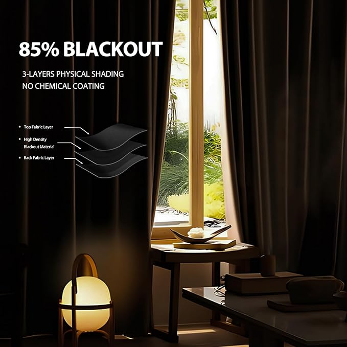 Room Divider Ceiling Mounted Curtains Track Sets Extra Wide Blackout Curtain Flexible Tracks for Bedroom Office Privacy Partition Separator, Black, W 12.5 x H 7ft
