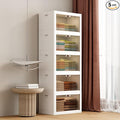 JOYMOOP 198 Qt Stackable Storage Bins with Lids, Closet Organizers and Plastic Storage Drawers for Home, 3 Pack Cubes
