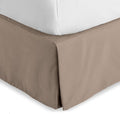 Bare Home King Bed Skirt - 15-Inch Tailored Drop Easy Fit - Bed Skirt for Beds - Center & Corner Pleats (King, Taupe)