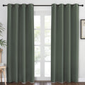 NICETOWN Blackout Curtain for Living Room 84 inch Long - Grommet Thermal Insulated Room Darkening Sound Proof Curtain for Bedroom, 1 Panel, Dark Mallard, W52 x L84
