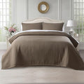 KASENTEX Twin Quilt Set 68"x86" – Soft Washed 3-Layer Lightweight Bedspread, Minimalist Nordic Design, All-Season Spring & Summer Quilt Set (1 Quilt + 2 Pillow Shams), Cub