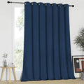 NICETOWN Blackout Patio Curtains 100 x 95 Inches Long for Sliding Door Extral Wide Blackout Curtain Panels Thermal Insulated Room Divider - Grommet Top, 100" W x 95" L, 1 Panel, Moroccan Blue