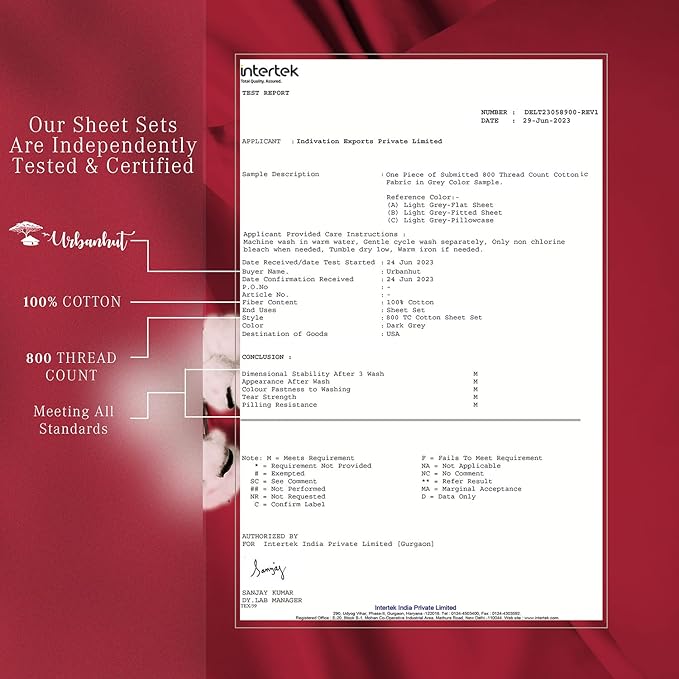 URBANHUT 800 Thread Count 100% Cotton Queen Size Sheets, Luxury 4 Piece Queen Bedsheets, Hotel Sheets Sateen Finish - Better Than Egyptian, 16" Elasticized Deep Pocket - Burgundy