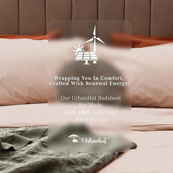 URBANHUT 800 Thread Count 100% Cotton Queen Size Sheets, Luxury 4 Piece Queen Bedsheets, Hotel Sheets Sateen Finish - Better Than Egyptian, 16" Elasticized Deep Pocket - Blush Pink