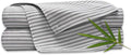 Pure Bamboo Full Sheets, Genuine 100% Organic Viscose Derived from Bamboo Bed Sheet Set, Luxuriously Soft & Cooling, Double Stitching, 2 Year Quality Promise (Full, Stripes)