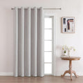 Joydeco Total Blackout Curtains Customize for Living Room Bedroom, Greyish White Grommet Privacy Thermal Insulated Room Darkening Curtain 1 Panel (Custom Size, Color)