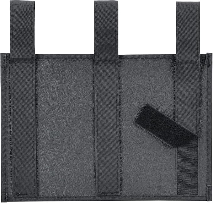 Zafit Hanging Bedside Caddy, Bedside Storage Organizer for Magazine, Phone, Remote control (4 Pockets-Black)