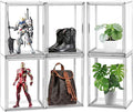 X-Large Acrylic Display Case Size 14 Sneaker Shoe Box with Magnetic Lid, Transparent Stackable Figure Display Case Clear Large Collectibles Showcase, Protection Organizer, 1 Pack