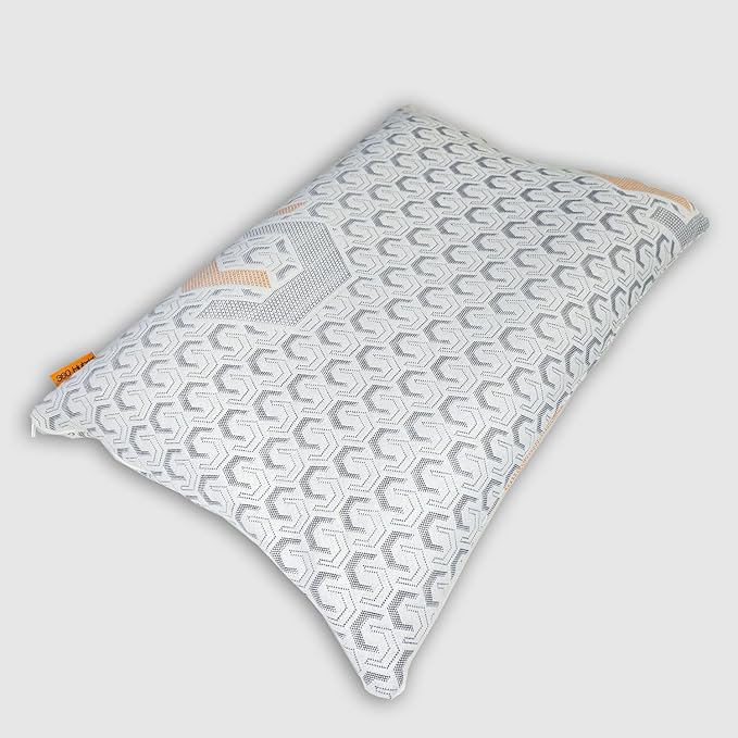360 Hybrid Pillow® – Cervical Neck Pillow for Pain Relief | Ergonomic & Adjustable for Back, Side, Stomach Sleepers, Contoured Neck Roll, Shoulder Loft, Queen Size 29"x19", Patented Orthopedic Comfort