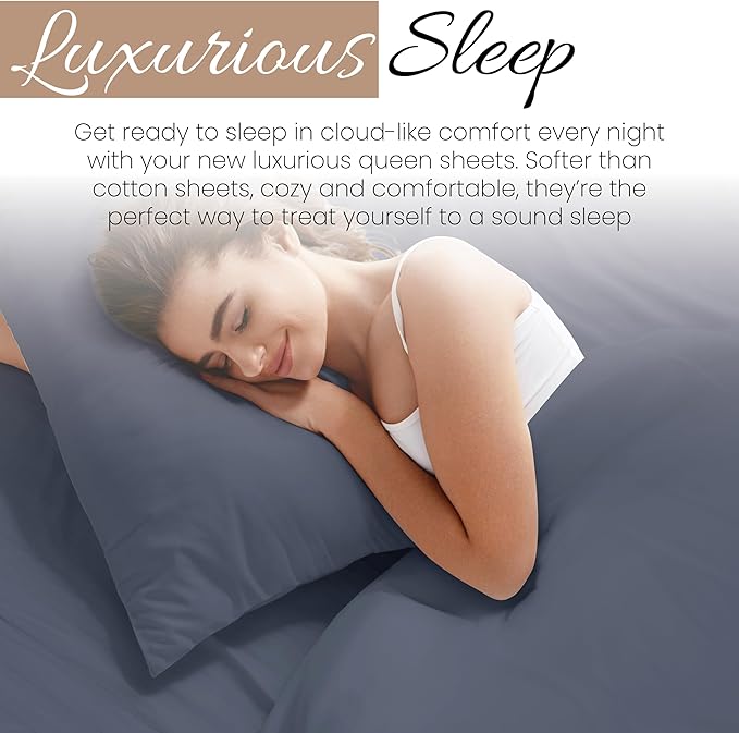 Linen Market Bed Sheets for Twin XL Size Bed (Stone) - Sleep Better Than Ever with These Soft and Cooling Twin XL Sheets - Deep Pocket Fits 16" Thick Beds - 4 Piece Twin XL Sheet Set