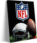 B.B.F MAKE American Football Canvas Wall Art Super Champions Bowl Poster Rugby Oil Painting Canvas Wall Decor Sports Picture Boys Gift Modern Bedroom Living Room Dorm Home Decoration, Framed 8x10inch