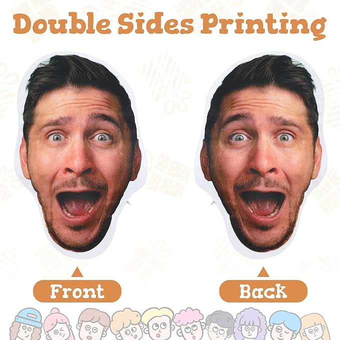 Custom4U Custom Face Pillow Personalized Dog Face Pillow Double Side Print Gifts for Birthday Thanksgiving Christmas (12inches)