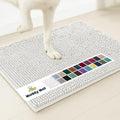 Muddy Mat® Shown on TV – Super Absorbent Door Mat Indoor, Microfiber Quick Dry Chenille Entryway Rug, Non-Slip Front Door Mat, Indoor Mats for Entryway, Machine Washable Pet Rug, White 24"x36"