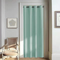 NICETOWN Door Curtain for Closet Doors 80 Inches Long 1 Panel, Blackout Doorway Curtain for Open Closet Bedroom, Room Divider Living Room for Privacy (Aqua Blue, 1 Panel, 46W x 80L)