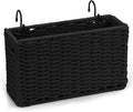 Cotton Rope Woven Bedside Caddy for Dorm Bed, Foldable Bedside Shelf Bunk Bed Accessories, College Dorm Room Essentials Hanging Organizers Storage Basket, Room Decor Magazine File Holder (Black)