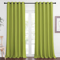 NICETOWN Blackout Curtains 84 Inch Length, Thermal Insulated Curtains for Bedroom Grommet Energy Saving Room Darkening Drapes for Living Room Window, 1 Panel, Fresh Green, 66" W x 102" L