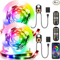Motion Sensor LED Light Strip 19.68ft 3M*2 Sets Under Bed Lights |3 Modes |Music Sync |Timer | RGB Color Changing |Remote & App Control |Dimmable Motion Activated LED Night Light for Bedroom Cabinet