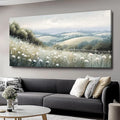 Sea of Flowers Canvas Wall Art - Modern landscape Paintings for Living Room, Bedroom Wall Decor, Framed Wall Art for Home or Office Decoration, Large Wall Art 75x150cm(30x60in)