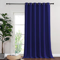 NICETOWN Blackout Room Divider Curtains for Sliding Glass Doors 102 Inches Long 1 Panel, Extra Wide Sliding Door Curtains for Doorway Patio Bedroom Living Room (Navy Blue, 80Wx102L, 1 Panel)
