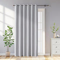100% Blackout Curtains 84 Inch Length 2 Panels Set, Black Out Curtains for Living Room, Greyish White Thermal Insulated Grommet Drapes Bedroom Luxury Decor Privacy(70W × 84L inch, Greyish White)