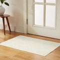 Amazon Basics Thin Indoor Area Rug, Geometric Printed Washable Home Decor Carpet for Living Room Bedroom, 2' W × 3' L, Beige Geometric