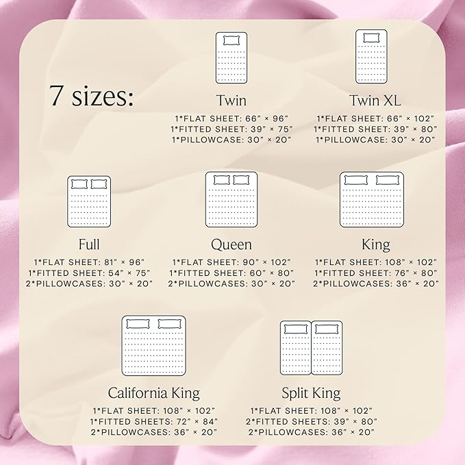 LuxClub 4 PC Sheet Set Bed Sheets Deep Pockets 16" Eco Friendly Wrinkle Free Cooling Machine Washable Hotel Bedding Silky Soft - Powder Pink California King