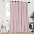 NICETOWN Blackout Patio Curtains 100 x 95 Inches Long for Sliding Door Extral Wide Blackout Curtain Panels Thermal Insulated Room Divider - Grommet Top, 100" W x 95" L, 1 Panel, Baby Pink