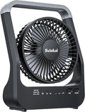 Svinkal Battery Powered Fan, 10000mah Portable Desk Fan with Timer, 3 Speeds, Whisper Quiet, 180° Rotation, Portable Fan for Office, Bedroom, Outdoor, Camping