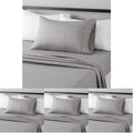 Amazon Basics Lightweight Super Soft Easy Care Wrinkle Free Microfiber 3 Piece Bed Sheet Set with 14-Inch Deep Pockets, Twin, Gray Arrows, Printed, Kids, Men & Women Bedding (Pack of 4)