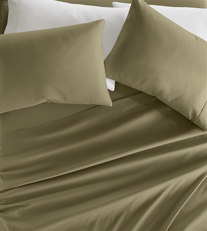 Linen Market Bed Sheets for Twin Size Bed (Sage) - Sleep Better Than Ever with These Soft and Cooling Twin Sheets - Deep Pocket Fits 16" Thick Beds - 3 Piece Twin Sheet Set