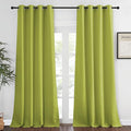 NICETOWN Blackout Curtains 120 inch Length for Sliding Glass Door, Grommet Thermal Insulated Room Darkening Sound Reducing Drapes for Room Divider, 1 Panel, W52 x L120, Fresh Green
