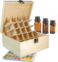 Essential Oil Storage Box Wooden Essential Oils Display Organizer Stand Holder for 15 ml Bottles Nail Polish Collection. 25 slots (Type A)