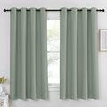 NICETOWN Blackout Sage Green Curtain & Drape for Bedroom - Grommet Top Thermal Insulated Room Darkening Energy Saving Privacy Drapes for Living Room, 1 Piece, W52 x L63