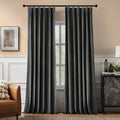 Pinch Pleated 100% Blackout Curtains for Bedroom, Grey Velvet Curtains for Living Room, Black Out Curtain 102 inch Long Room Darkening, Blackout Pinch Pleat Drapes with Hooks 2 Panels