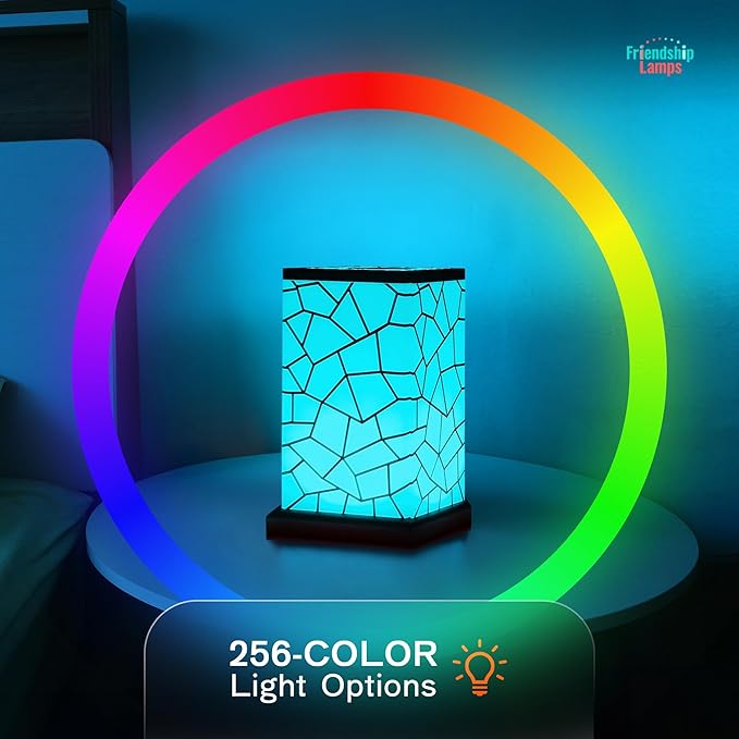 Friendship Lamp® by Filimin Classic - Best Friend Lamps Wi-Fi Touch Lamp LED Light for Long-Distance, Connection, Relationship, Friendship, Gifts, Love, 200+ Colors, App Setup - Set of 6