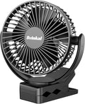 Svinkal Portable Magnetic USB Clip on Fan - 6 Inch 5000mAh Rechargeable, 3 Speed, 720° Adjustable, Personal Desk Fan for Bedroom, Camping, Golf Cart, Office