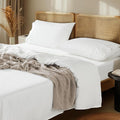 LBRO2M 1000 Thread Count 100% Egyptian Cotton Sheets Set Twin XL, 3 Piece Sets Bed Sheet Deep Pocket Sheet Set 16" Soft Comfortable All Season (Twin XL, White)