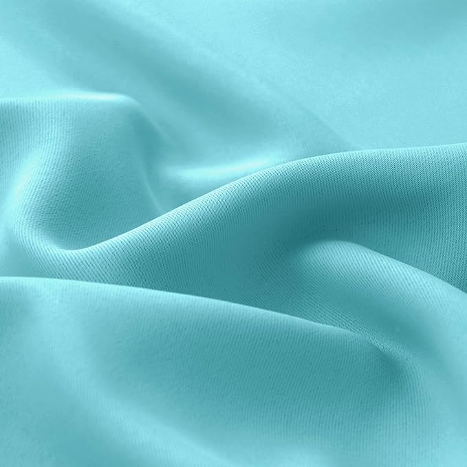 BGment Aqua Blackout Curtains 95 Inches Long 2 Panels Set for Living Room, Thermal Insulated 100% Light Blocking Curtains & Drapes, Grommet Soundproof Curtains for Bedroom Window, Each 52 Wide