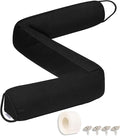 TORRAMI Under Door Draft Stoppers 30 Inch, Heavy Triangle Stop Draft Block Cold Air/Wind/Breeze Noise Blocker Door Sweeps Weather Stripping Bottom Seal Black