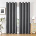 ChrisDowa Blackout Curtains 95 inches Long for Bedroom - 2 Panels Set Grommet Thermal Insulated Room Darkening Curtains for Living Room (Grey, 52 x 95 Inch)