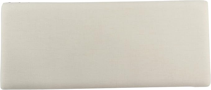 HomePop Large Storage Bench with Nailhead Trim - Cream