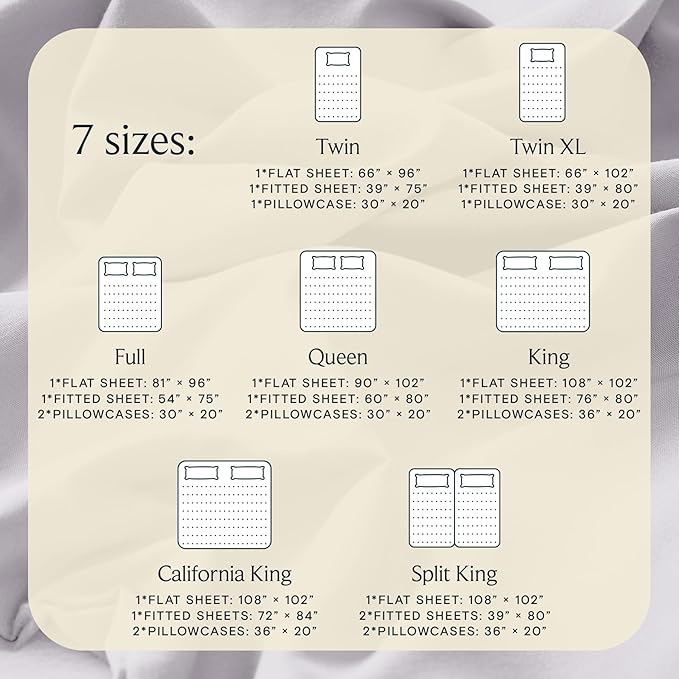 LuxClub 4 PC Sheet Set Bed Sheets Deep Pockets 16" Eco Friendly Wrinkle Free Cooling Machine Washable Hotel Bedding Silky Soft - Dove Gray Full