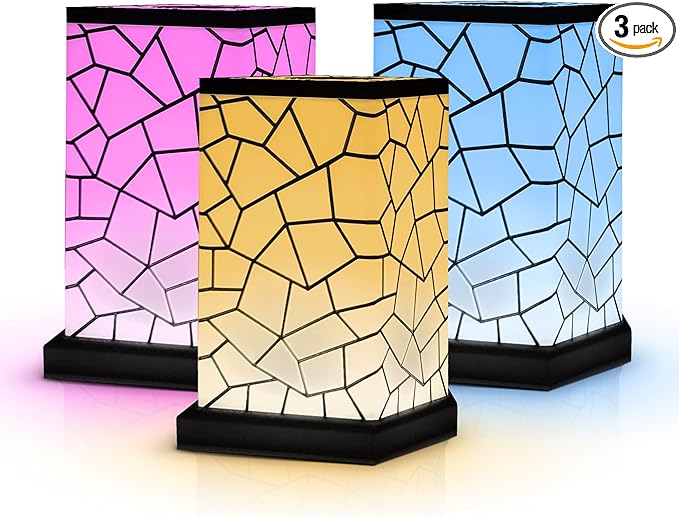 Friendship Lamp® by Filimin Classic - Best Friend Lamps Wi-Fi Touch Lamp LED Light for Long-Distance, Connection, Relationship, Friendship, Gifts, Love, 200+ Colors, App Setup - Set of 3