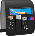 WETRBWEH Non-slip Couch Organizer Armchair Caddy, Oxford TV Remote Control Holder Bedside Caddy with 5 Pockets for Key Glasses Phone Magazine Holders.