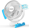 Svinkal usb Personal Clip on Fan 2400mAh Battery Operated 6in, Type C, 3 Speed, 720 adjustment, Small Portable Fan for Table, Bedroom, Desk, dormitory, Camping, Stroller, Golf Cart