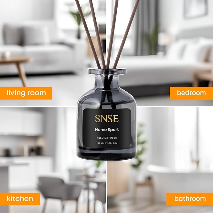 SNSE Spirit of Africa Perfumed Reed Diffuser Set - Premium Reed Diffusers for Home with Diffuser Reeds, Luxurious Gift Aroma, Sophisticated Scent, Ideal for Relaxation, Elegant Home Fragrance