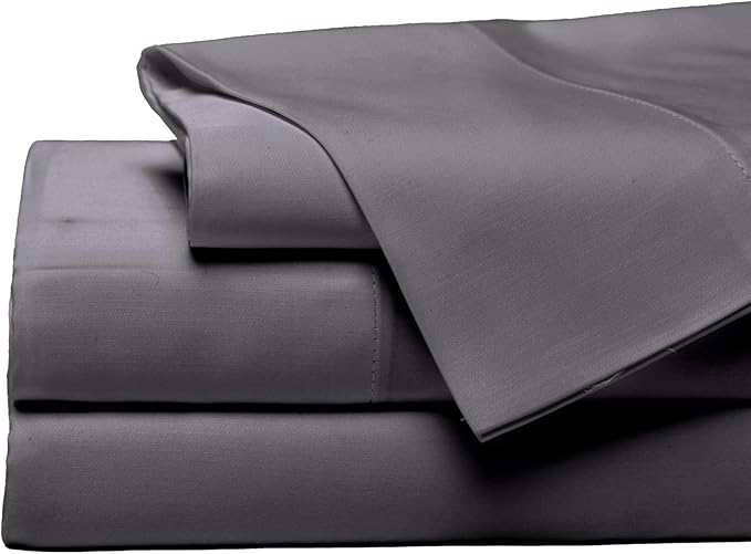 Cozy Earth Luxury Bed Sheet Set - 100% Viscose from Bamboo Fabric, Ultra-Soft & Breathable, Fits Regular & Deep Pocket Mattresses up to 20" - 4 Pieces King Sheet Set Charcoal Grey