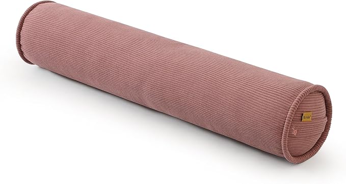 Long Bolster Pillow for Bed – Soft Corduroy Body Pillow for Adults, Ergonomic Full-Length Support for Better Sleep,47 x 7.87 Inches,Brick Brown