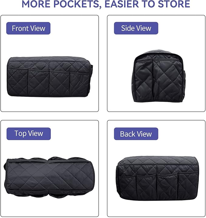 MEHIDFY Armchair Caddy, Waterproof Sofa Armrest Organizer, Non Slip Recliner Organizer, Remote Holder for Recline, Recliner Caddy with 14 Pockets Storage for TV Remote, Phone, Magazine (Black)