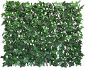 Sumery Expandable Fence Privacy Screen for Balcony Patio Outdoor,Decorative Faux Ivy Fencing Panel,Artificial Hedges (Single Sided Leaves) (1, Green-Ivy)